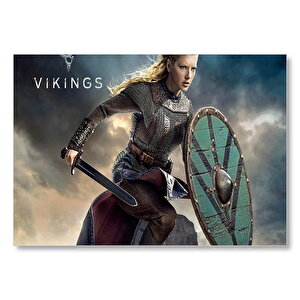Vikingler Katheryn Lagertha  Mdf Ahşap Tablo 50x70 cm