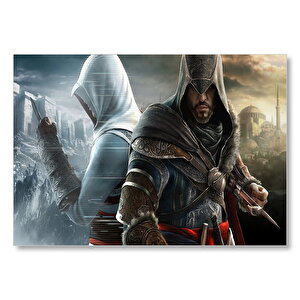 Assassins Creed Revelations Suikastçiler İstanbul'da  Mdf Ahşap Tablo 50x70 cm