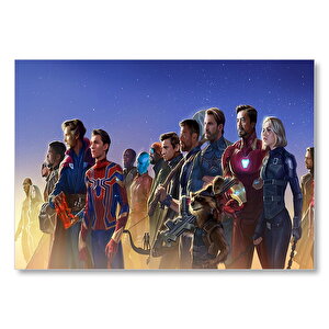 Avengers Tüm Kahramanlar  Mdf Ahşap Tablo 35x50 cm