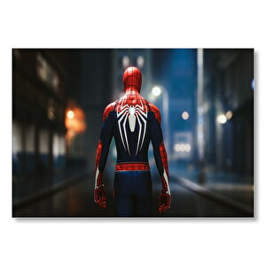 Spider-man Sırt Örümcek Logosu  Mdf Ahşap Tablo 35x50 cm