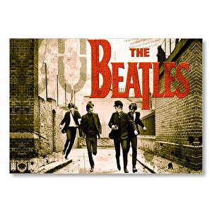 The Beatles Afiş  Mdf Ahşap Tablo 50x70 cm