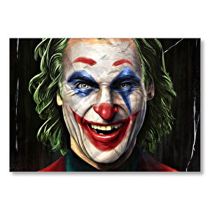 Joker Yakın Plan Yüz Çizim  Mdf Ahşap Tablo 35x50 cm