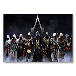 Assassins Creed Tüm Suikastçiler  Mdf Ahşap Tablo 50x70 cm