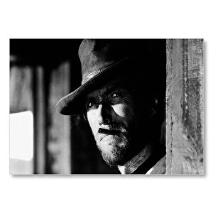 İyi Kötü Çirkin Clint Eastwood Sb  Mdf Ahşap Tablo 25x35 cm
