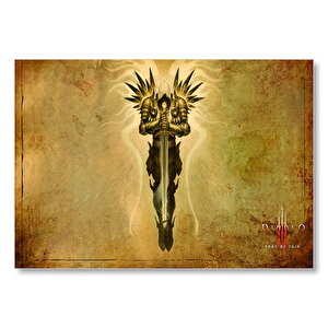 Diablo Book Of Cain Karakter  Mdf Ahşap Tablo 50x70 cm