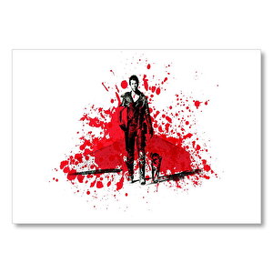 Mad Max Ve Köpeği Kan Sıçraması  Mdf Ahşap Tablo 50x70 cm