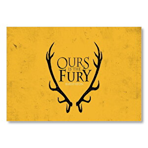 Games Of Thrones Baratheon Flama  Mdf Ahşap Tablo 50x70 cm