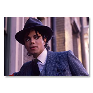 Michael Jackson Takım Elbiseli  Mdf Ahşap Tablo 50x70 cm