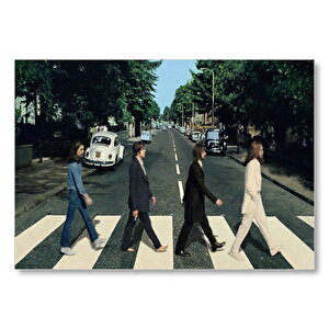 Beatles Yaya Geçidinde  Mdf Ahşap Tablo 35x50 cm