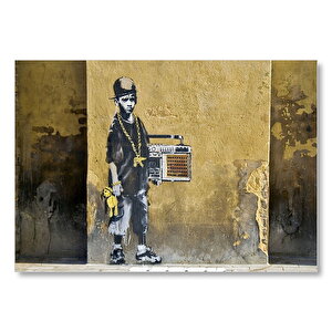 Duvar Boyama Gangster Çocuk  Mdf Ahşap Tablo 50x70 cm