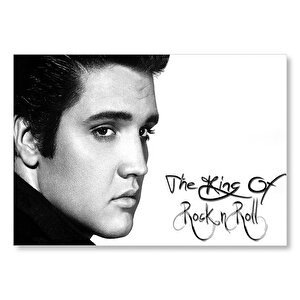 Elvis Presley Rock N Roll Kralı  Mdf Ahşap Tablo 35x50 cm