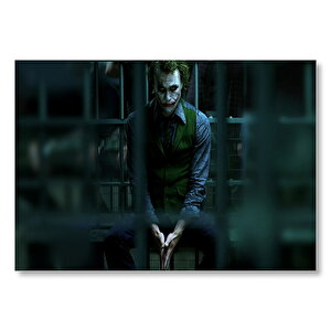Joker Heath Ledger Nezarethanede  Mdf Ahşap Tablo 35x50 cm