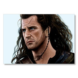 Braveheart Mel Gibson Artwork  Mdf Ahşap Tablo 50x70 cm