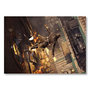 Assassins Creed Relevations İstasyondaki Suikastçi  Mdf Ahşap Tablo 25x35 cm