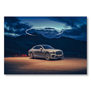 Bentley Ve Karanlık Dağlar  Mdf Ahşap Tablo 25x35 cm