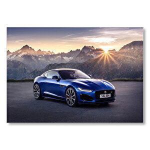 Jaguar F Type R Coupe  Mdf Ahşap Tablo 35x50 cm