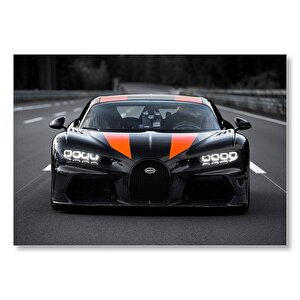 Bugatti Chiron Prototip  Mdf Ahşap Tablo 35x50 cm