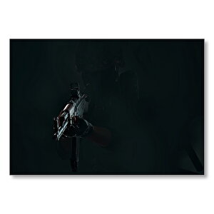 Pubg Ak 47 Siyah Zemin  Mdf Ahşap Tablo 50x70 cm