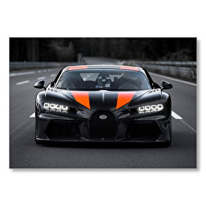 Bugatti Chiron Prototip  Mdf Ahşap Tablo 25x35 cm