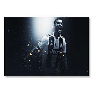 Christiano Ronaldo Juventus Gol Sevinci  Mdf Ahşap Tablo 35x50 cm