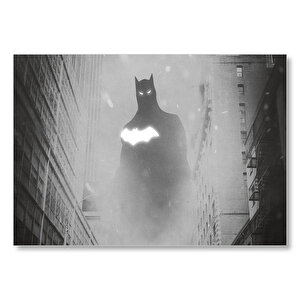 Batman Bloklar Arasında Monochrome Artwork  Mdf Ahşap Tablo 35x50 cm