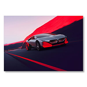 Bmw Vision M Next Hybrid Car  Mdf Ahşap Tablo 25x35 cm