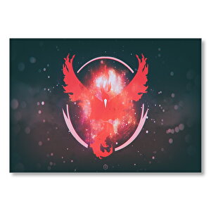Pokemon Go Team Valor  Mdf Ahşap Tablo 35x50 cm