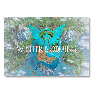 Pokemon Go Winter Is Coming  Mdf Ahşap Tablo 35x50 cm
