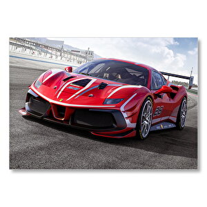 Ferrari 488 Evo  Mdf Ahşap Tablo 50x70 cm