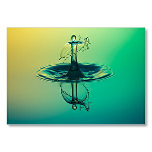 Su Damlası İnsan Silüeti  Mdf Ahşap Tablo 50x70 cm