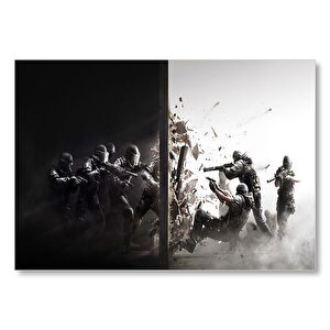 Rainbow Six Siege Tom Clancy Çatışma  Mdf Ahşap Tablo 35x50 cm