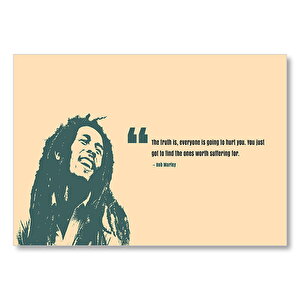 Bob Marley Herkes Yaralar  Mdf Ahşap Tablo 50x70 cm