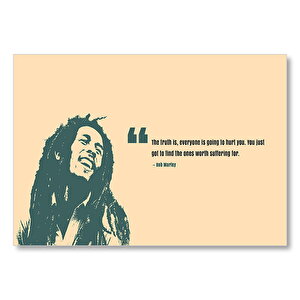 Bob Marley Herkes Yaralar  Mdf Ahşap Tablo 25x35 cm