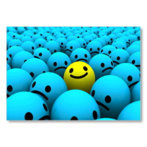 Smileys Farklı Ol  Mdf Ahşap Tablo 25x35 cm