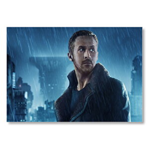 Blade Runner Ryan Gosling Yağmur Altında  Mdf Ahşap Tablo
