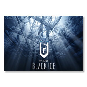 Tabllo Rainbow Six Siege Operation Black İce  Mdf Ahşap Tablo 50x70 cm