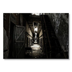 Eski Cezaevi İç Görünüş  Mdf Ahşap Tablo 50x70 cm
