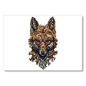Tilki Başı Mozaik Kompozisyon  Mdf Ahşap Tablo 35x50 cm