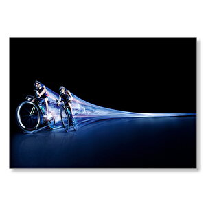 Triatlon Pedal İllüstrasyon  Mdf Ahşap Tablo 25x35 cm