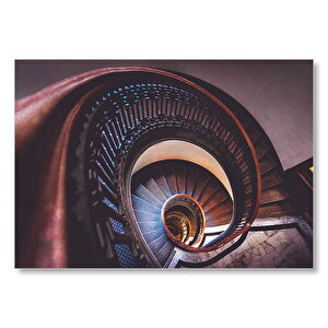 Trabzanlı Spiral Merdiven  Mdf Ahşap Tablo 50x70 cm
