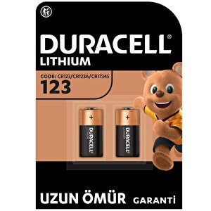 Duracell 123a 3v Lityum Pil 2'li