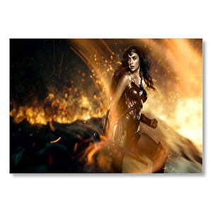 Wonder Woman Gal Gadot Mdf Ahşap Tablo 25x35 cm