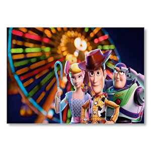 Woody, Buzz Lightyear, Bo Peep Mdf Ahşap Tablo 25x35 cm