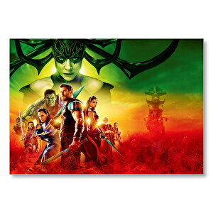 Thor Ragnarok Cate Blanchett Ve Kahramanlar Mdf Ahşap Tablo 35x50 cm