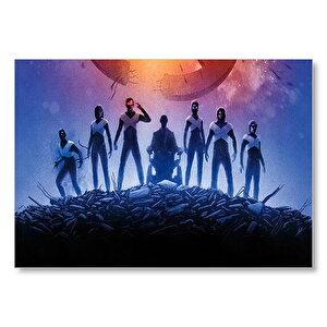 X Men Dark Phoenix Kahramanlar Mdf Ahşap Tablo 25x35 cm