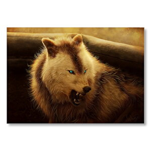 Werewolf Kutup Kurdu Mdf Ahşap Tablo 25x35 cm