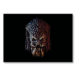 The Predator Kuru Kafa Yüzü Mdf Ahşap Tablo 35x50 cm