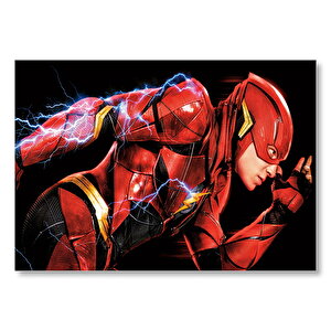 The Flash Ezra Miller Electricity Mdf Ahşap Tablo 50x70 cm
