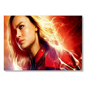 Captain Marvel Brie Larson Mdf Ahşap Tablo 50x70 cm