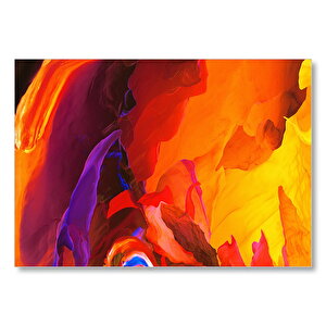 Pastel Alev Darbeleri  Mdf Ahşap Tablo 35x50 cm
